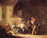 OSTADE, Adriaen Jansz. van Barber Extracting of Tooth sg oil painting artist